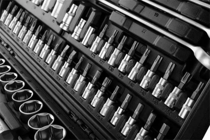 Set de scule YATO; 216 piese, 1/4", 3/8", 1/2", hexagonal cu 6 fețe