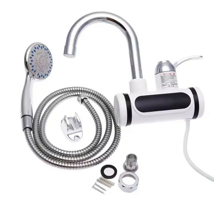 Încălzitor de apă instant Delimano cu furtun de duș și afișaj LED