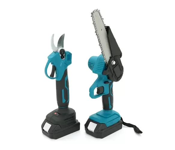 Set acumulator 2în1 Foarfecă + Fierăstrău 800W, 2 acumulatori