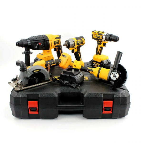 Set de scule electrice 5 în 1: 5 acumulatori, 36v / 6.0 Ah