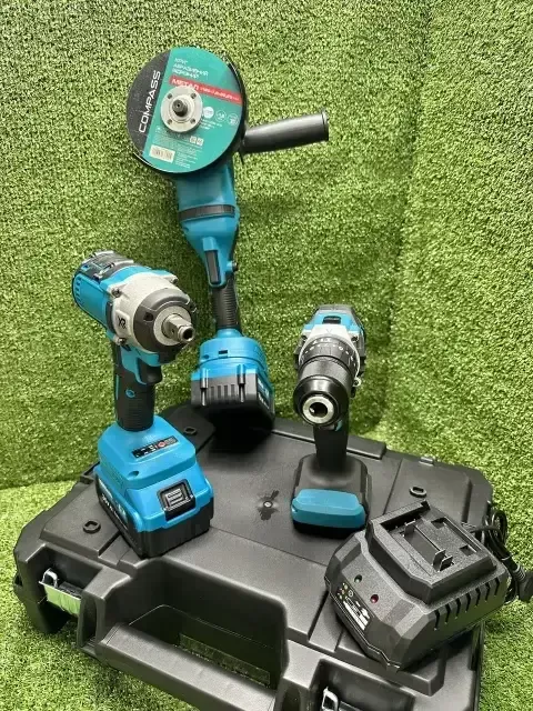 Set de scule electrice cu acumulator 3 în 1: 2 acumulatori 36V/5A.h.