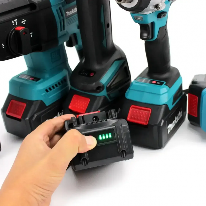 Set de scule electrice 5 în 1: 5 acumulatori, 36v / 6.0 Ah