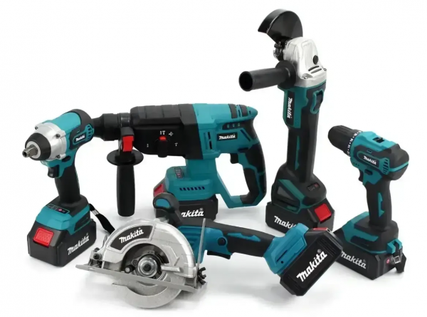 Set de scule electrice 5 în 1: 5 acumulatori, 36v / 6.0 Ah