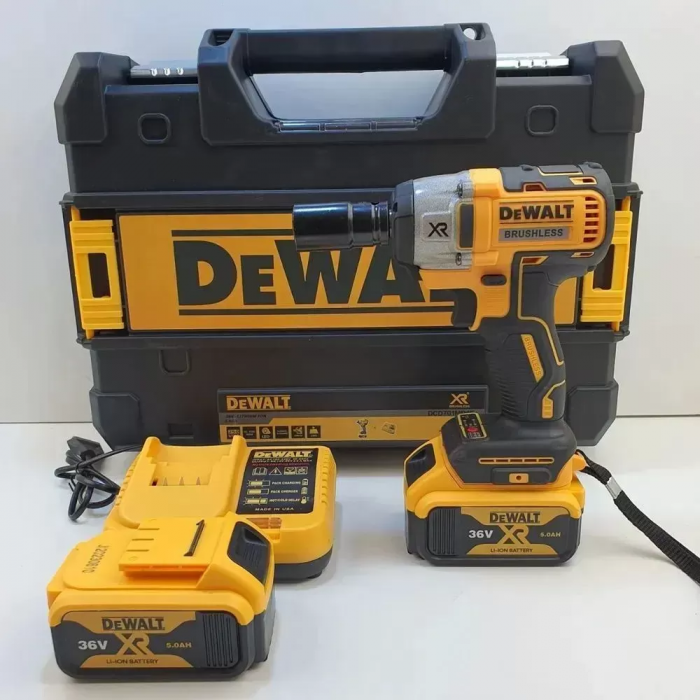 Set de unelte 2în1: Șurubelniță electrică + Polizor unghiular, 36V 5Ah, 2 AKB