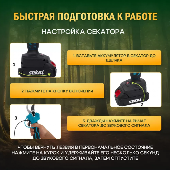 Set acumulator 2în1 Foarfecă + Fierăstrău 800W, 2 acumulatori