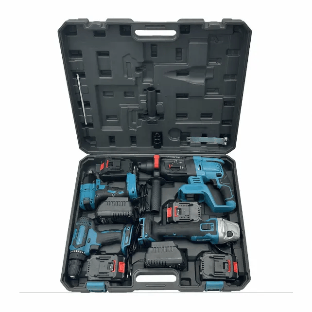 Set de scule electrice 4 în 1: 4 acumulatori, 36v / 6.0 Ah