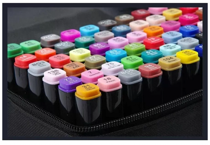 Markere pentru schițe Touch Cool, dublu capăt, 80 buc.