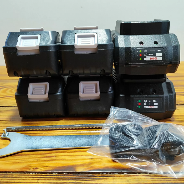 Set de scule electrice 4 în 1: 4 acumulatori, 36v / 6.0 Ah